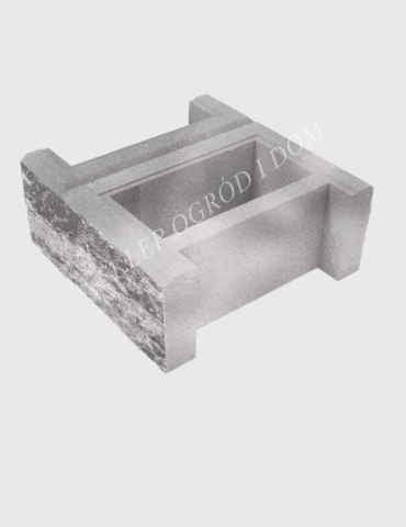 Bloczek łupany podmurówkowy Frappe 38x38x16cm