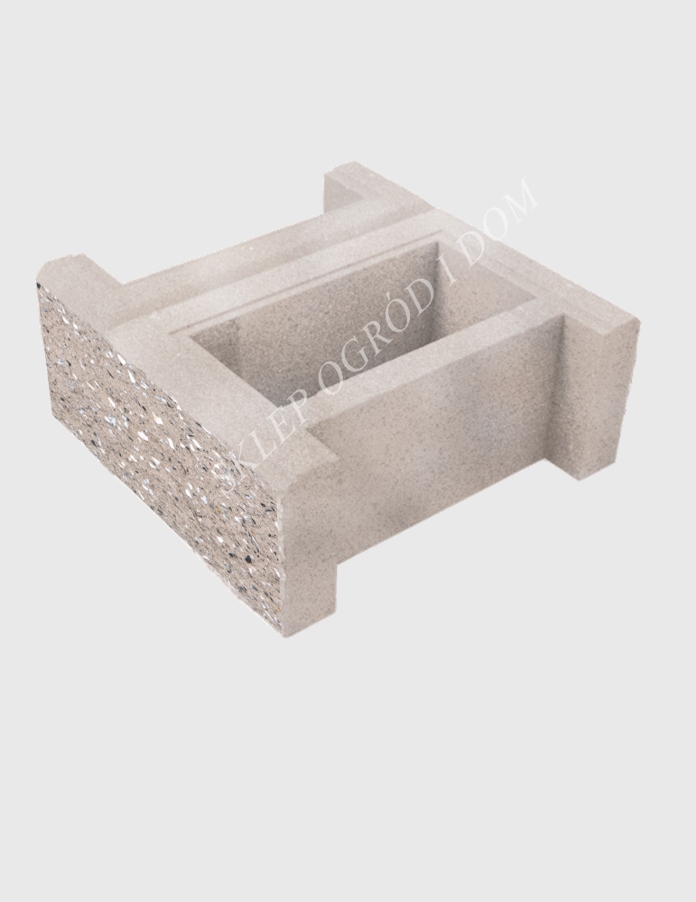 Bloczek łupany podmurówkowy Lungo 38x38x16cm