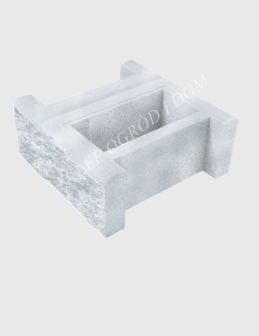 Bloczek łupany podmurówkowy Fredo 38x38x16cm