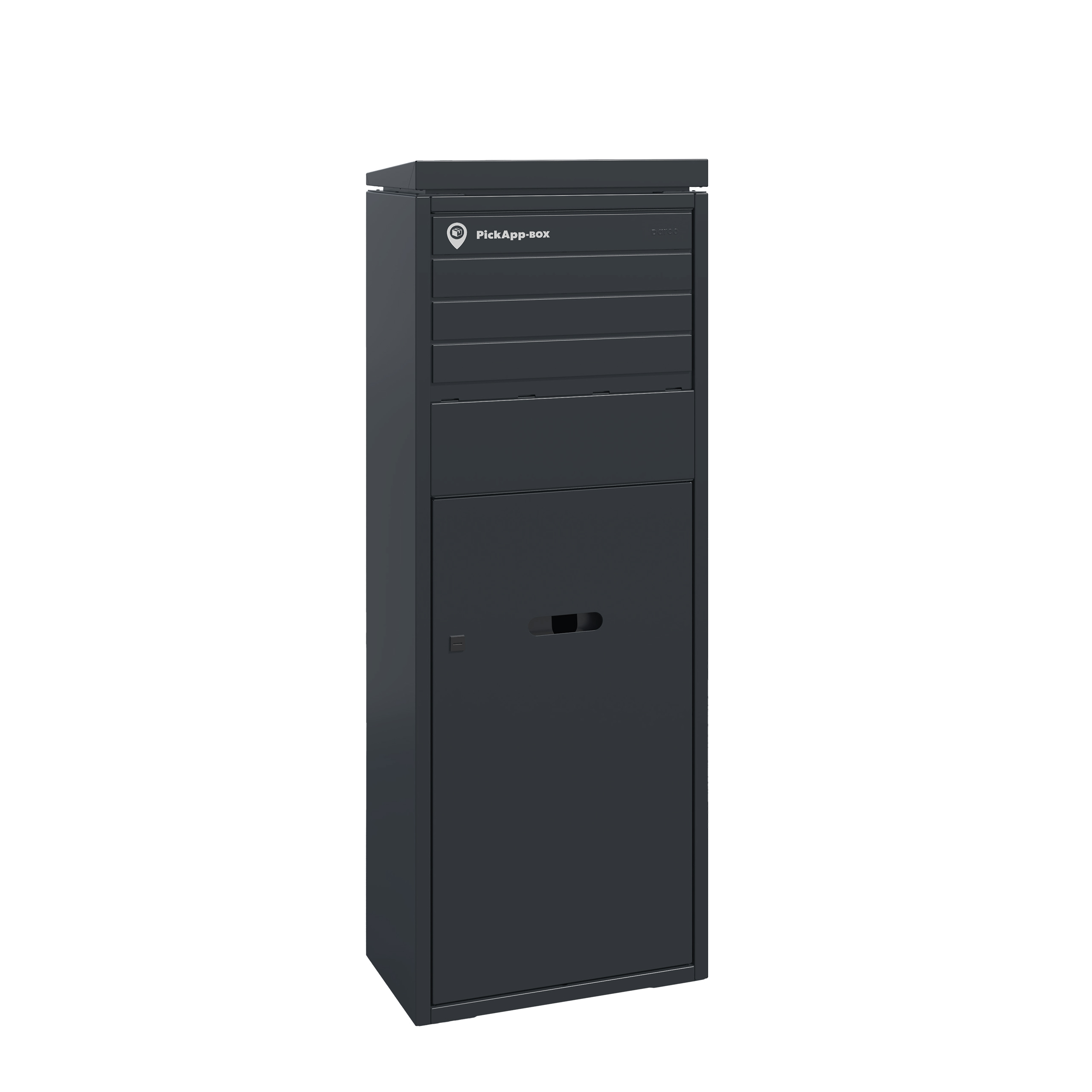 Antracytowy paczkomat domowy Basic 51 cm RAL 7016