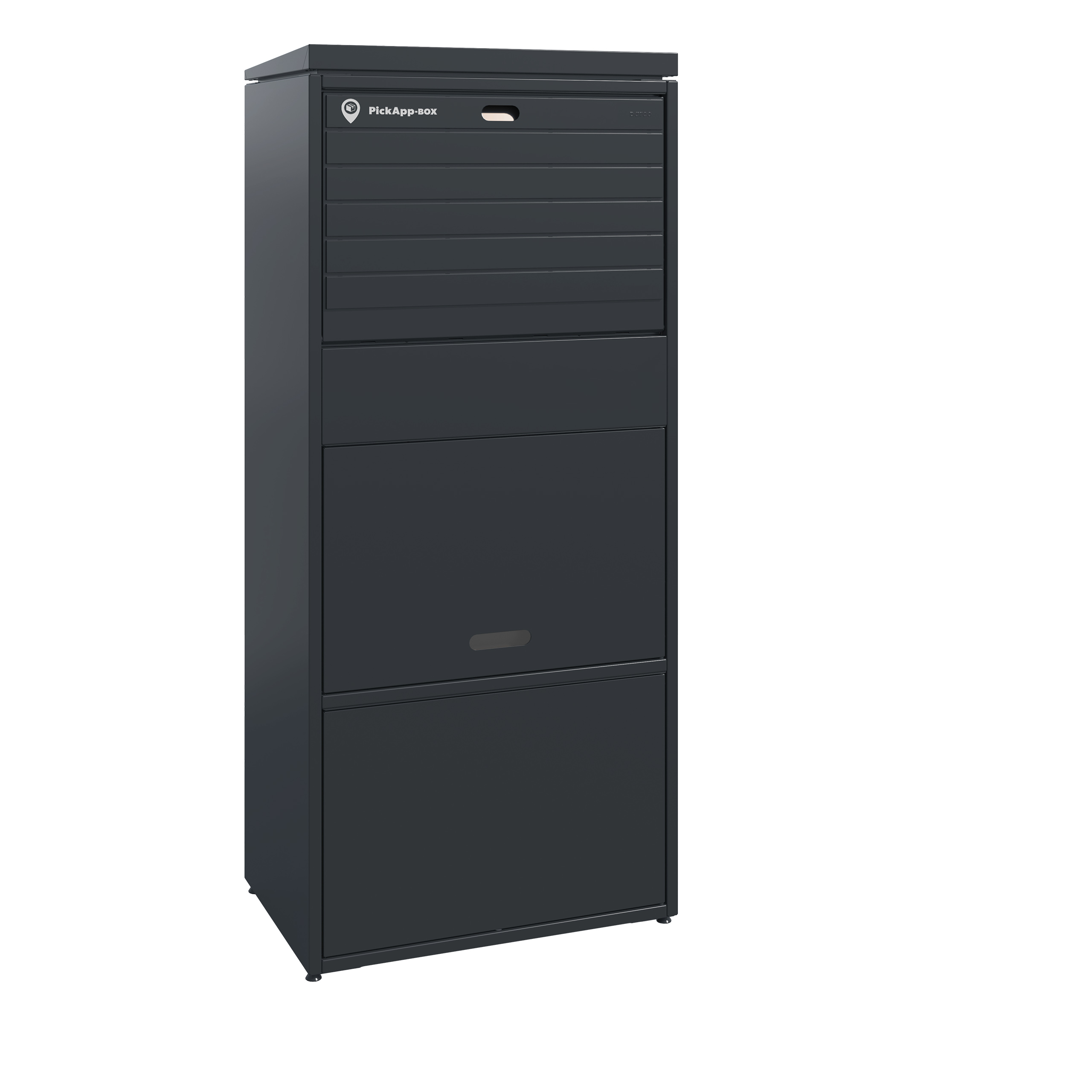 Antracytowy paczkomat domowy Standard XL 77 cm RAL 7016