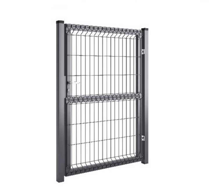 Furtka panelowa 3D, 153x100cm, słupki 6x6x250cm, komplet