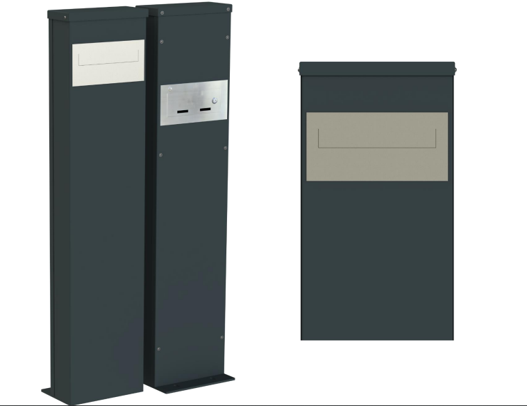 słupek wielofunkcyjny Fronta Fence ze skrzynką na listy