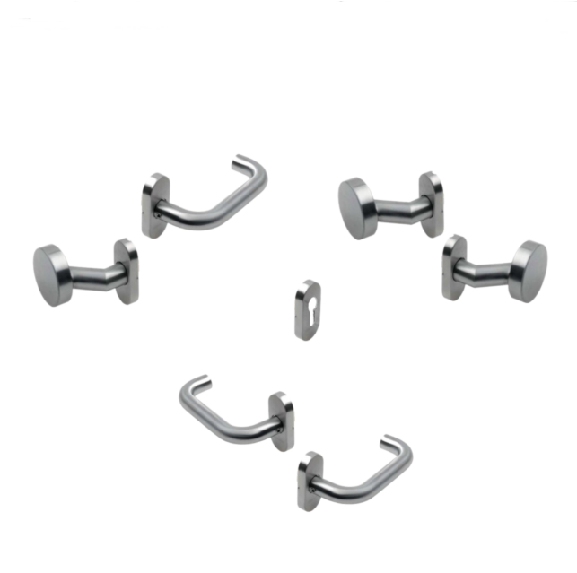 klamki inox ze stali nierdzewnej do furtki