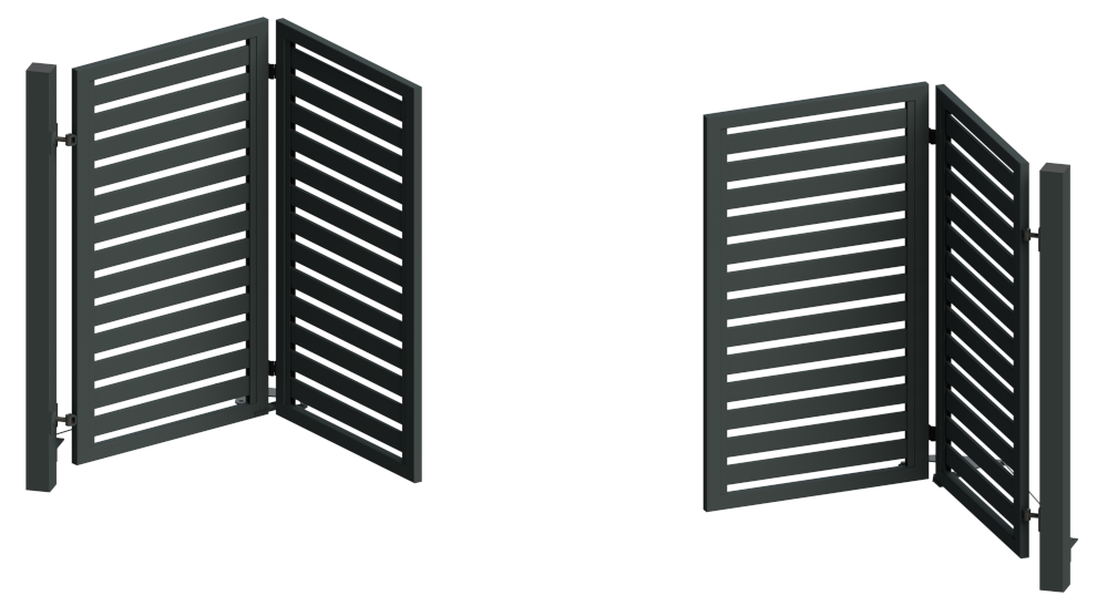 brama łamana pozioma classic line