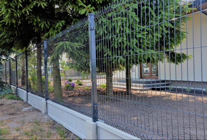 Ogrodzenie panelowe 3D, komplet 75mb, 123x250cm, słup 200cm