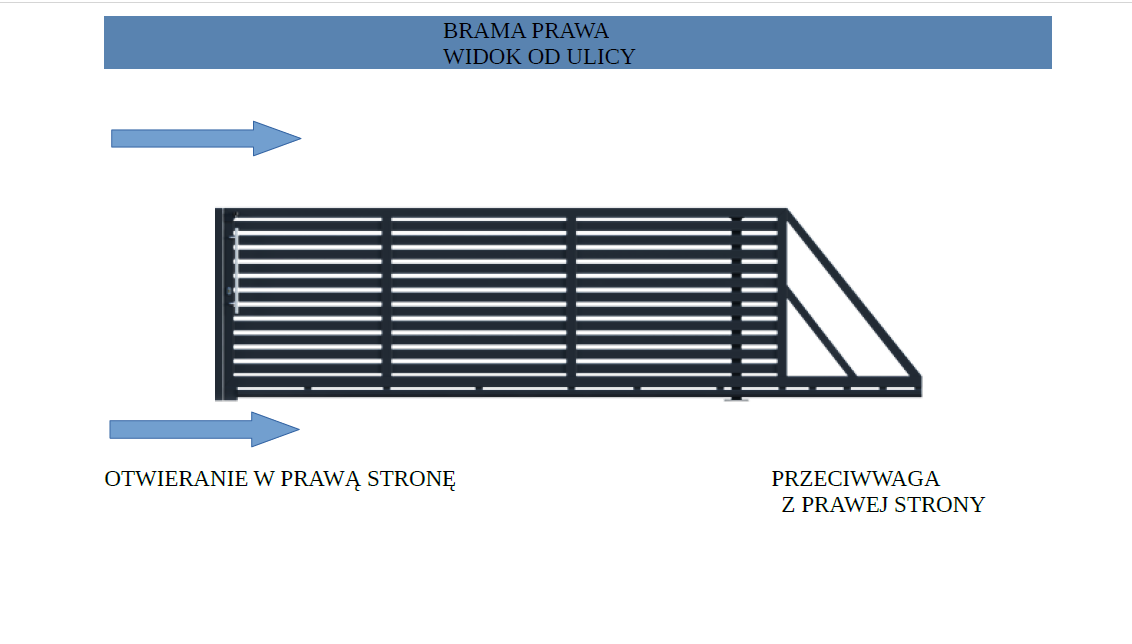 brama samonośna classic line prawa